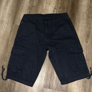 Ring Of Fire Green Cargo Shorts Mens Size 32